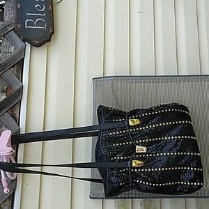 Mina genuine iltay buckle drawstring bag